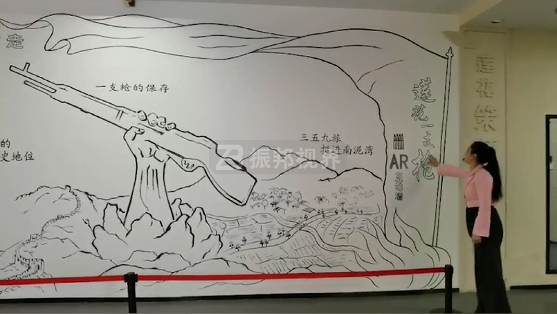 紅色主題靜態墻繪