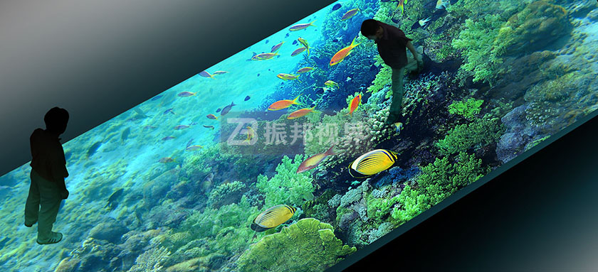 池塘地面互動投影游戲