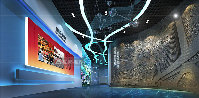 數字展廳序廳互動大屏設計效果圖