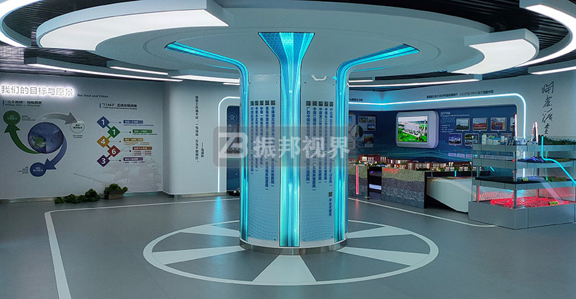 企業展廳立柱異形LED